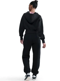 Sale Nike Noir - Jogging oversize en polaire Phoenix taille haute à logo