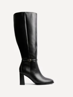 Best Linzi Noir - Bottes Midtown à talon carré avec boucle