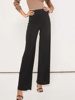 Outlet Lipsy Noir - Pantalon large taille haute