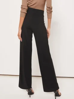 Outlet Lipsy Noir - Pantalon large taille haute