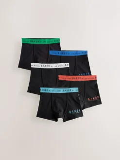 Baker by Ted Baker Noir - Lot de 5 boxers garçon| Sous-Vêtements