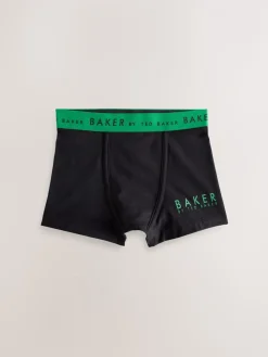 Baker by Ted Baker Noir - Lot de 5 boxers garçon| Sous-Vêtements