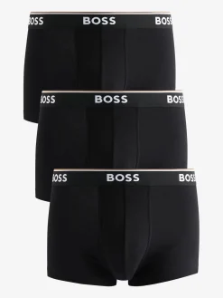 Best BOSS - Lot de boxers Power Extensible en coton 3 Noir