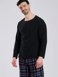 Best Loungeable Noir - Ensemble pyjama Carreaux en polaire