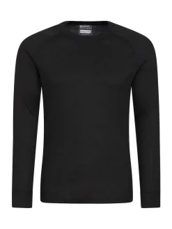 Best Mountain Warehouse Noir - Haut thermique Talus homme à col rond