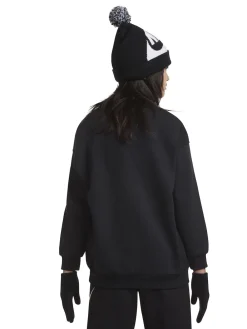 Sale Nike Noir - ensemble bonnet et gants à pompons Swoosh