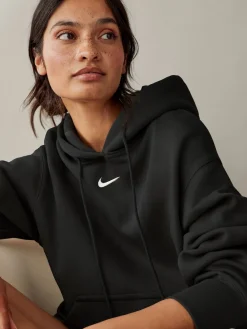 Hot Nike - Sweat à capuche oversize Mini Sportswear Phoenix en polaire à enfiler Noir