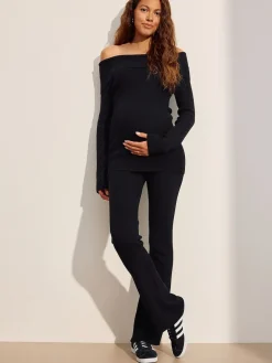 Clearance Next Noir - Pantalons de maternité en maille