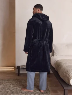 Next Noir - Robe de toilette Depolaire|Homme Vêtements Détente|Robes De Chambre Et Peignoirs