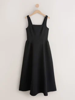 Online Next Noir - Robe longue à taille cintrée Occasion