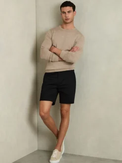Reiss Noir - Short chino casual Wicket coupe courte|Homme Shorts