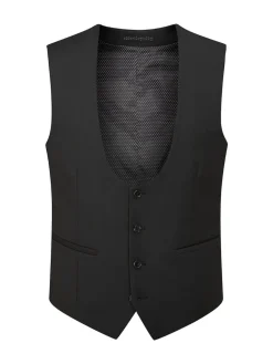 Best Skopes Noir - Milan Scoop Coupe ajustée Costume Gilet