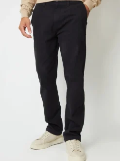 Outlet Threadbare Noir - Coupe droite Canvas Pantalons With Extensible