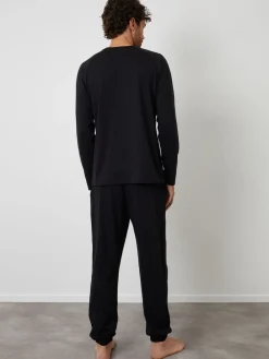 Threadbare Noir - Sweat-shirts & Joggings Lounge 2 Pièces Ensemble|Homme Vêtements Détente