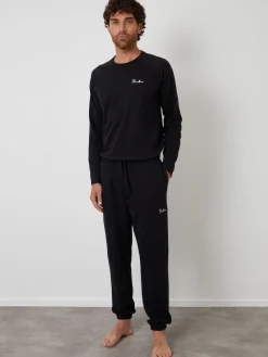 Threadbare Noir - Sweat-shirts & Joggings Lounge 2 Pièces Ensemble|Homme Vêtements Détente
