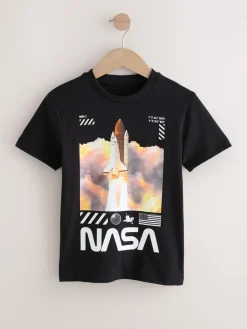 Best Next Noir - T-shirt NASA à manches courtes (3-16ans)