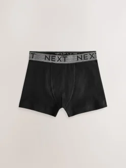 Best Next - Lot de 10 boxers (1.5-16ans) Noir avec taille grise