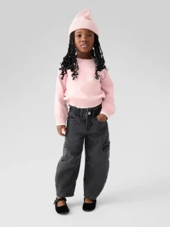 Clearance Gap Noir lavé - Paperbag Horseshoe Jean (6mois-5ans) (6mois-5ans)