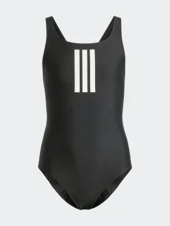 adidas Noir/Blanc - maillot de bain 3rayures pour enfant| Maillots De Bain