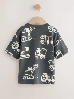 Best Next Noir/blanc Digger - T-shirt imprimé sur l’ensemble à manches courtes (3 mois7 ans) (3mois7ans)