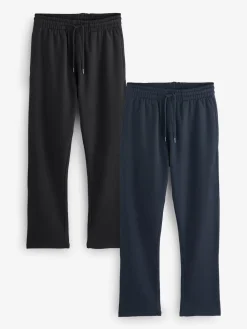 Next Noir/bleu marine - Ouvert - Brushback Heavyweight Open 2 Pack Joggings|Homme Vêtements Détente|Joggings