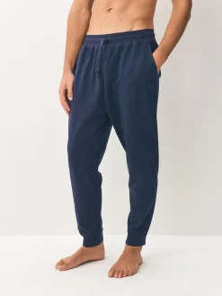 Outlet Next Noir/Marine - Ourlets resserrés - Lot de 2 pantalons de jogging ouverts Loopback Soft Touch