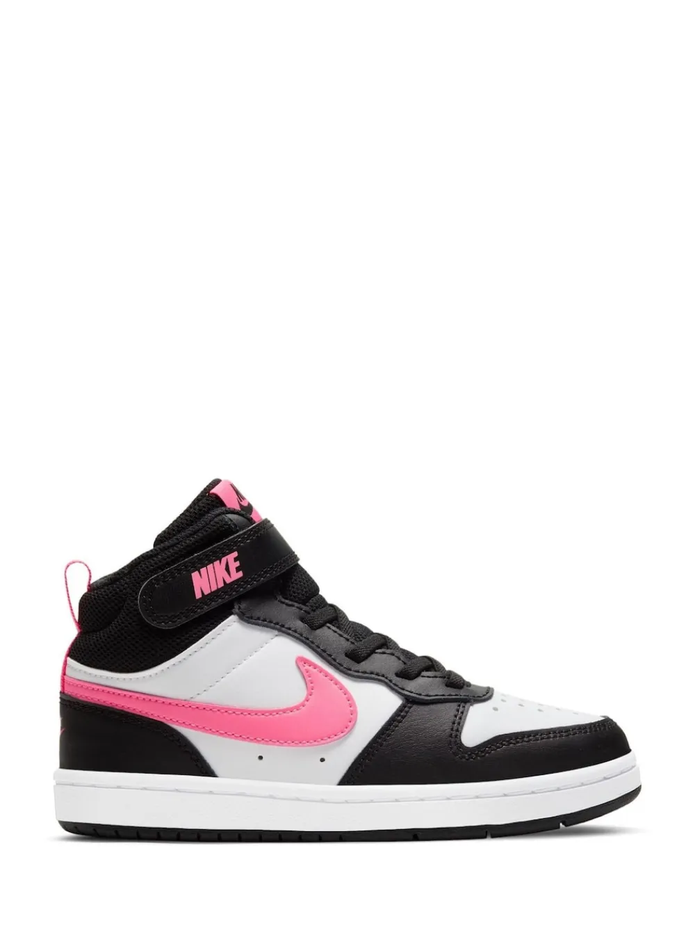 Clearance Nike - Junior Court Borough Mid Trainers Noir/Rose