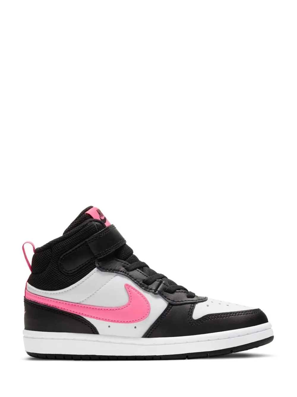 Clearance Nike - Junior Court Borough Mid Trainers Noir/Rose