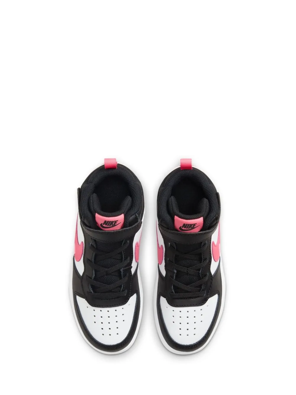 Clearance Nike - Junior Court Borough Mid Trainers Noir/Rose