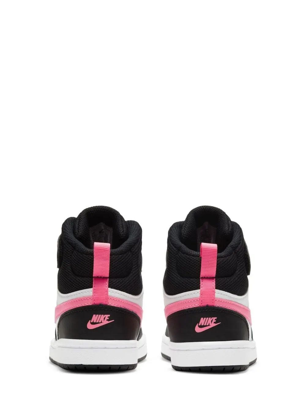 Clearance Nike - Junior Court Borough Mid Trainers Noir/Rose