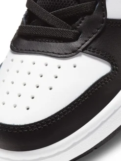 Clearance Nike - Junior Court Borough Mid Trainers Noir/Rose
