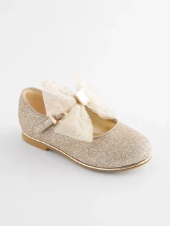 Baker by Ted Baker Or - Chaussures d'occasion Mary Jane Nœud pour filles| Tenues Grandes Occasions