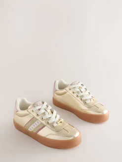 Sale Baker by Ted Baker Or - Baskets à bande avec semelle en gomme
