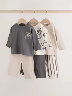 Best Next Palmier monochrome - Ensemble 6 Pieces Haut & Leggings BÉBÉ (0mois-3ans)