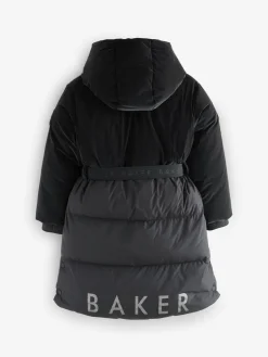 Best Baker by Ted Baker Parka longue imperméable à ceinture noire rembourrée