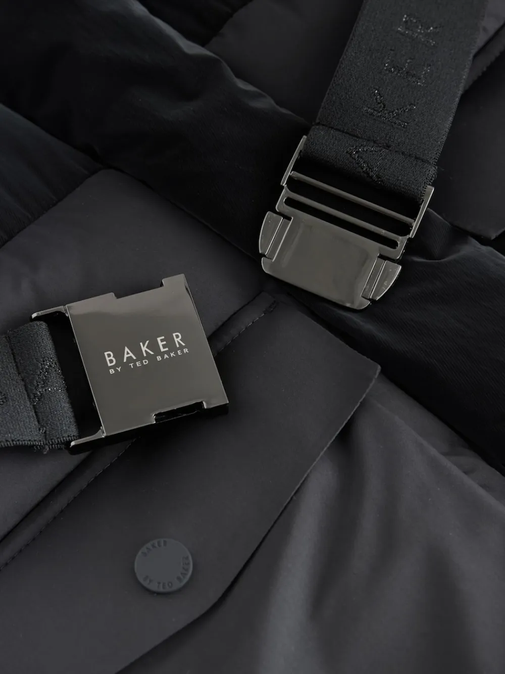Best Baker by Ted Baker Parka longue imperméable à ceinture noire rembourrée