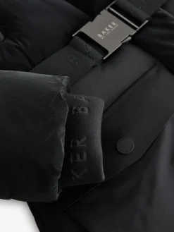 Best Baker by Ted Baker Parka longue imperméable à ceinture noire rembourrée