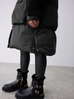 Best Baker by Ted Baker Parka longue imperméable à ceinture noire rembourrée