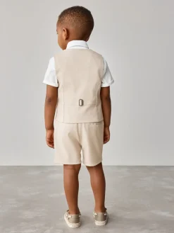 Baker by Ted Baker Pierre - Ensemble chemise, gilet et short| Tenues Grandes Occasions|Costumes Et Gilets