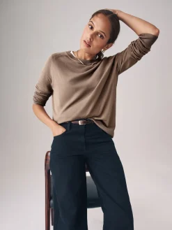 Online The Set Pull 2 Lot en maille fine à col rond