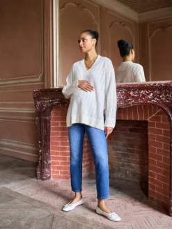 Clearance Seraphine Pulls Grossesse en laine Blend Pointelle