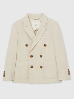 Discount Reiss Belmont J Double boutonnage Textured Blazer With Wool