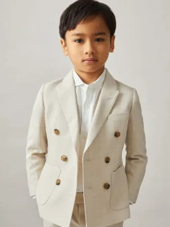 Discount Reiss Belmont J Double boutonnage Textured Blazer With Wool