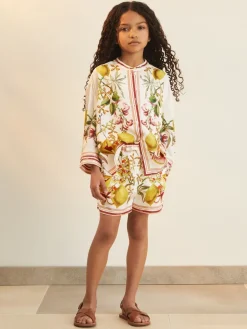 Outlet Reiss Sammie | Short NYBG en satin à imprimé floral