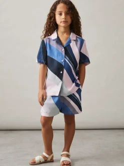 Outlet Reiss Tommi Chemises à col cubain imprimé