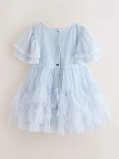 Baker by Ted Baker Robe bleue en maille brodée| Tenues Grandes Occasions|Robes