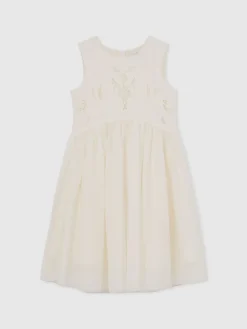 Sale Reiss Robe Phoebe à jupe en tulle avec dentelle