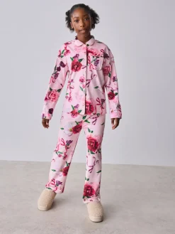 Baker by Ted Baker Rose - Ensemble Pyjamas Polaires Fleuris 2 Pièces| Vêtements De Nuit Et Pyjamas|Pyjamas