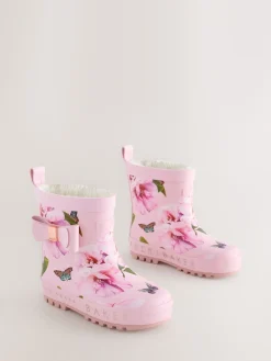 Baker by Ted Baker Rose - Bottes de bien-être doublées en fausse fourrure avec nœud pour fille| Bottes De Pluie