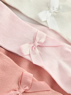 Best Next Rose - Collants à nœud bébé (0mois-2ans)